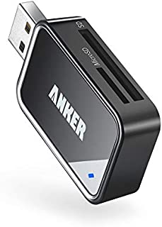 Anker 2-in-1 USB 3.0 SD Card Reader for SDXC, SDHC, SD, MMC, RS-MMC, Micro SDXC, Micro SD, Micro SDHC Card and UHS-I Cards