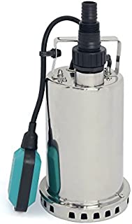 XtremepowerUS 1.0HP Submersible Pump Electric Pump Garden Sewage Pump Sump Pump Float Switch