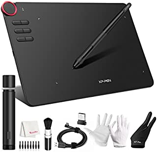 Drawing Tablet, XP-PEN DECO-03 Wireless Graphic Tablet with 8192 Level Pen, Dial Knob, 6 Express Keys Work with Adobe PS, AI, SAI, Painter, Zbrush, Krita, Gimp on Windows Mac