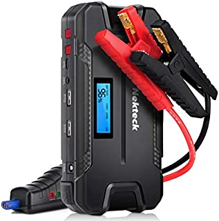 Nekteck Car Jump Starter Portable External Battery Charger 500A Peak with 12000mAh - Emergency Jump Pack Auto Jumper for Sedan Van SUV Boat Smartphone USB Device and More