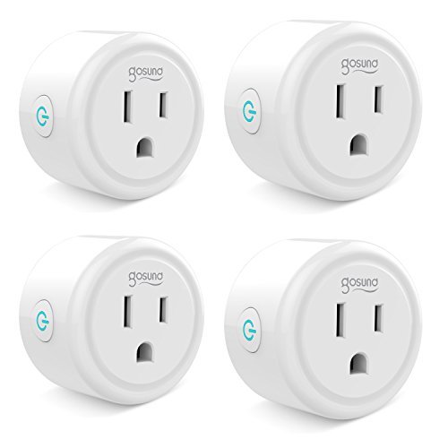 Smart plug, Gosund Mini Wifi Outlet Works With Alexa, Google Home, No Hub Required, Remote Control Your Home Appliances from Anywhere, ETL Certified,Only Supports 2.4GHz Network(4 Pieces)