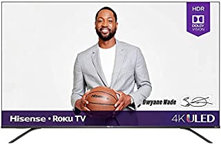 Hisense 65R8F 65-Inch 4K ULED Roku Smart TV with Alexa Compatibility (2020)