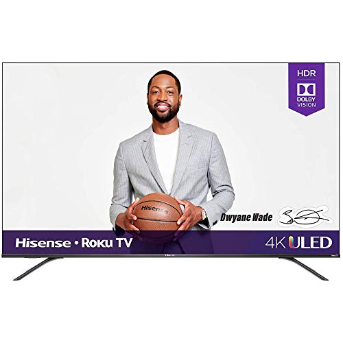 Hisense 65R8F 65-Inch 4K ULED Roku Smart TV with Alexa Compatibility (2020)