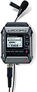 Zoom F1-LP Lavalier Body-Pack Recorder, Audio for Video Recorder, Records to SD Card, Battery Powered, Includes Lavalier Microphone