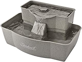 PetSafe Drinkwell Multi-Tier Cat and Dog Drinking Fountain, 100 oz Capacity Automatic Water Dispenser for Pets, Fresh Free-Flowing Stream, Easy to Clean Hygienic Durable Material, Filters Included