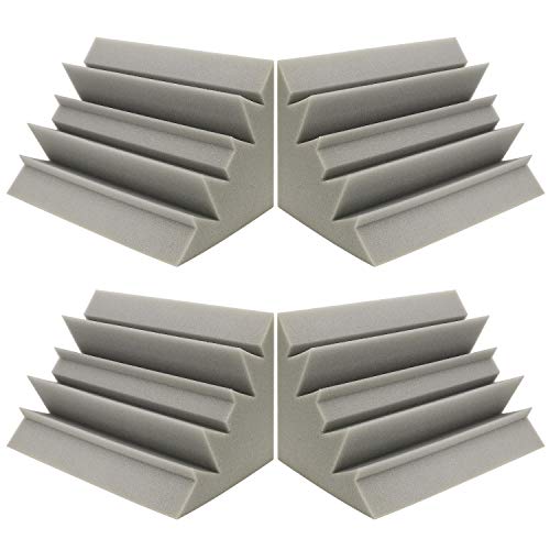 Acoustic Foam Panel Bass Trap Soundproof Padding Studio Corner Wall Wedges 7×7×12