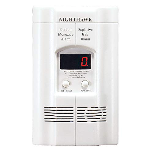 Kidde AC Plug-in Carbon Monoxide and Explosive Gas Detector Alarm | Nighthawk Sensor Technology | Model # KN-COEG-3