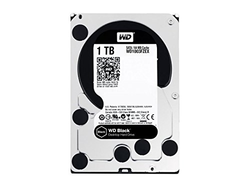 WD 1TB Black Performance Internal Hard Drive 7200 RPM SATA III 3.5