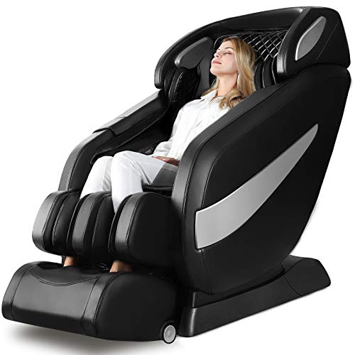 Massage Chair, Zero Gravity SL Track Massage Chair, Full Body Shiatsu Massage Chair Recliner with Space Saving, Auto Body Detection, Thai Stretching, Bluetooth Speaker, Heat, Foot Roller Ugears B-L1