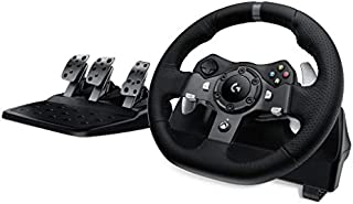 Logitech G920 Dual-Motor Feedback Driving Force Racing Wheel with Responsive Pedals for Xbox One - Black