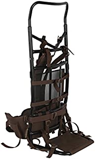 Timber Ridge Hunting Camping Backpack with Steel Frame, Brown, 35.8 x 6.7 x 15.7 inches