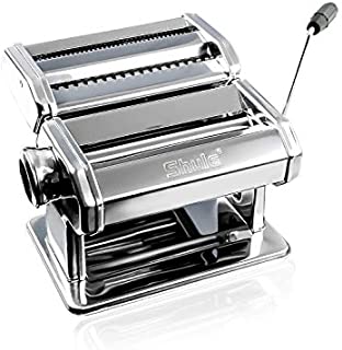 Pasta Maker By Shule  Stainless Steel Pasta Machine Includes Pasta Roller, Pasta Cutter, Hand Crank and Detailed Instructions