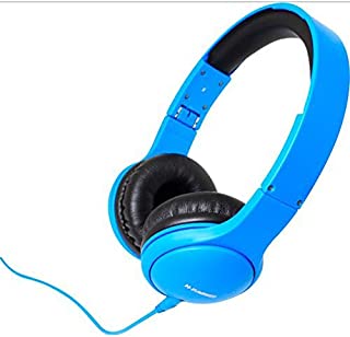 Zumreed ZHP-600 Color Rich Foldable Stereo Headphones with Built-In Mic, Blue