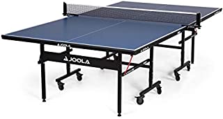 JOOLA Inside - Professional MDF Indoor Table Tennis Table with Quick Clamp Ping Pong Net and Post Set - 10 Minute Easy Assembly - Ping Pong Table with Single Player Playback Mode