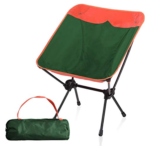 Camping World Compact Ultralight Portable Lightweight Camping Folding Chair with Aluminum Frame for Outdoor, Camping, Hiking, Backpacking