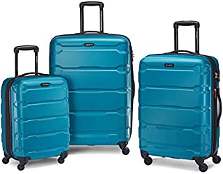 Samsonite Omni PC Hardside Expandable Luggage with Spinner Wheels, Caribbean Blue