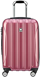 DELSEY Paris Helium Aero Hardside Expandable Luggage with Spinner Wheels, Peony Pink, Carry-On 21 Inch