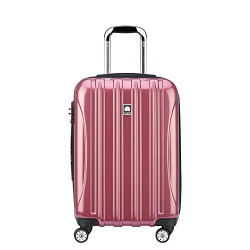 DELSEY Paris Helium Aero Hardside Expandable Luggage with Spinner Wheels, Peony Pink, Carry-On 21 Inch