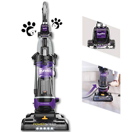 Eureka NEU202 Bagless Upright Vacuum Cleaner, Automatic Cord Rewind with Pet Tool, Purple