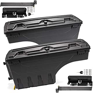 G-PLUS for Chevy Silverado GMC Sierra 1500 2500 3500 2007-2018 Lockable Storage Box Case Truck Bed Toolbox Set of Left Driver & Right Passenger Side