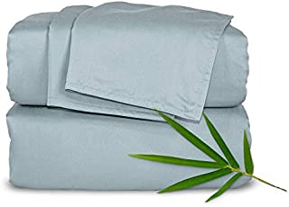 Pure Bamboo Sheets - King Size Bed Sheets 4pc Set - 100% Organic Bamboo - Breathable Fabric - Fits Up to 16