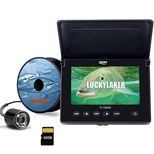 LUCKY Underwater Fishing Camera DVR Underwater Fish Finder Infrared LED Portable Fishing Video Camera LCD Monitor for Kayak Boat Sea Fishing