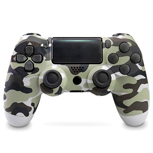 Game Controller for PS4,Wireless Controller for Playstation 4 with Dual Vibration Game Joystickfor Ps4/Pro/Slim-Gray Camouflage Remote