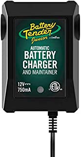 Battery Tender Junior 12V Charger and Maintainer: Automatic 12V Powersports Battery Charger and Maintainer for Motorcycle, ATVs, and More - Smart 12 Volt, 750mA Battery Float Chargers - 021-0123