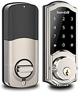 [2021 Newest] Smart Deadbolt Lock Front Door, Keyless Entry Door Lock with Keypads, Bluetooth Smart Locks Work with Alexa, Digital Code Lock for Airbnb and Vacation Rental Hosts