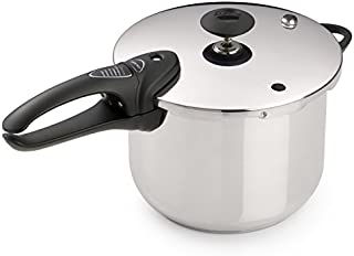 Presto 01365 6-Quart Stainless Steel Pressure Cooker, Deluxe