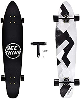 42 Inch Longboard Skateboard Complete Cruiser,The Original Artisan Maple Skateboard Cruiser for Cruising, Carving, Free-Style and DownhillGeometry