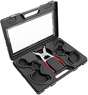 Spring Miter Clamp 25 Piece Set with 24 Assorted Size Spring Clamps and 1 Easy to Load Spring Tensioned Pliers for Woodworking Frames, Moulding and 45 Degree Corner Clamping