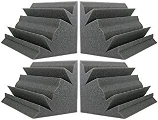 NEW LEVEL Charcoal Acoustic Foam Bass Trap Studio Corner Wall 12