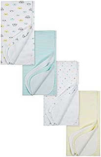 Gerber Baby 4-Pack Flannel, Clouds