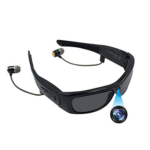 Bluetooth Sunglasses Camera, ZDMYING Full HD 1080P Wearable Glasses Camera Sport Design Video Recorder with UV Protection Polarized Lens