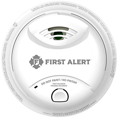 First Alert 10-Year Ionization sensor Smoke Alarm, 0827B, White