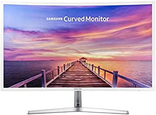 Samsung 32in Full HD Curved Screen LED TFT LCD Monitor Glossy White MagicBright FreeSync Technology Eco Saving Plus Eye Saver DisplayPort HDMI (LC32F397FWNXZA) (Renewed)