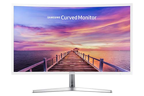 Samsung 32in Full HD Curved Screen LED TFT LCD Monitor Glossy White MagicBright FreeSync Technology Eco Saving Plus Eye Saver DisplayPort HDMI (LC32F397FWNXZA) (Renewed)