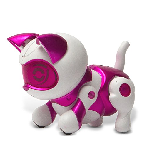 Tekno Newborns Pet Cat Toy Robotic Kitty Interactive Cat That Jumps, Walks And Begs.