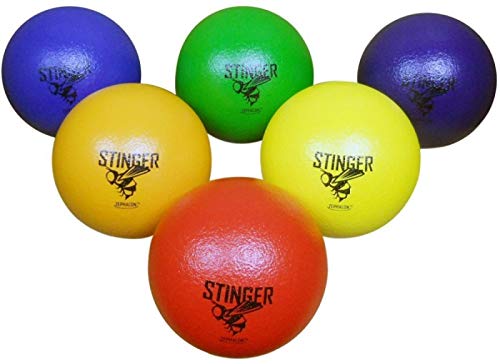 GSM Brands Dodgeballs - Foam, Soft Skin, Low Bounce, 5.9