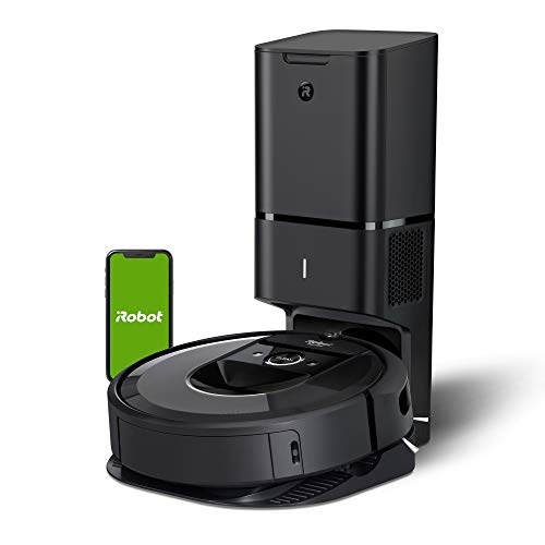 iRobot Roomba i7+ (7550) Robot Vacuum with Automatic Dirt Disposal-Empties Itself, Wi-Fi Connected, Smart Mapping, Works with Alexa, Ideal for Pet Hair, Carpets, Hard Floors, Black