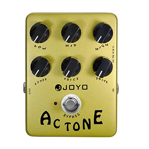 JOYO JF-13 AC Tone AMP Pedal Effect Simulation Amplifier Effects Pedal Analog Vox AC30 Classic British Rock Sound Pedal for Electric Guitar Bypass