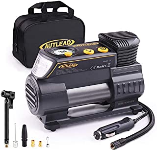 AUTLEAD C2 12V DC Portable Air Compressor Tire Inflator Pump with Digital Gauge for Car Bike Tires and Other Inflatables