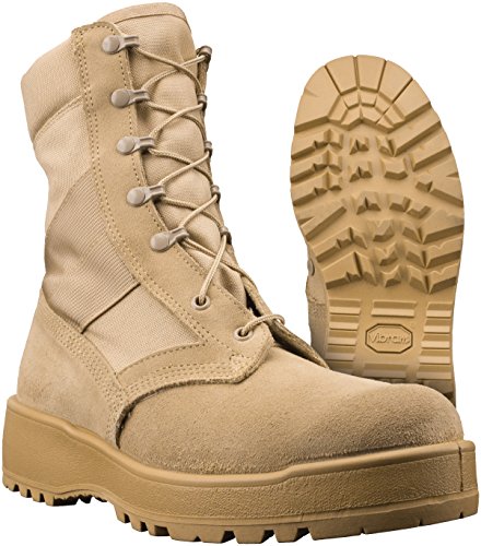 New Made in USA Army Military Combat TAN Flight HOT Weather Desert Boots (13 R)