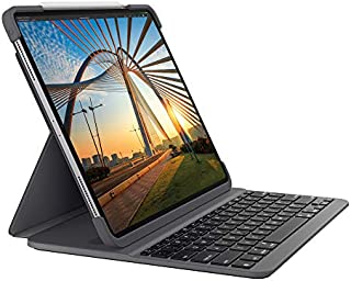 Logitech SLIM FOLIO PRO Backlit Bluetooth Keyboard Case for iPad Pro 12.9-inch (3rd and 4th gen) - Graphite