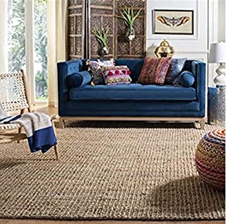 Safavieh Natural Fiber Collection NF447A Hand-Woven 0.5-inch Thick Chunky Textured Jute Area Rug, 8' x 10'