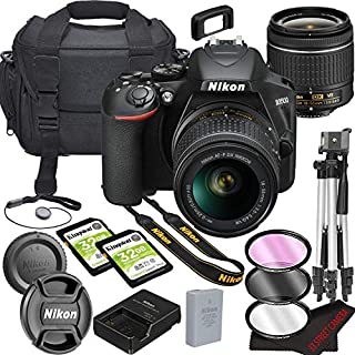 Nikon D3500 DSLR Camera Bundle with 18-55mm VR Lens | Built-in Wi-Fi|24.2 MP CMOS Sensor | |EXPEED 4 Image Processor and Full HD Videos + 64GB Memory(17pcs)