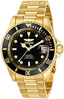 Invicta Men's 8929OB Pro Diver Analog Display Japanese Automatic Gold/Black Watch