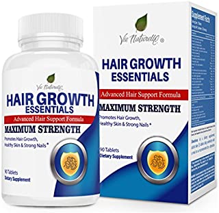 Hair Vitamins for Faster Hair Growth - Advanced Hair Growth Essentials Supplement for Hair Loss - 29 Powerful Hair Growth Vitamins & Nutrients for Rapid Growth for Men and Women 1 Month Supply