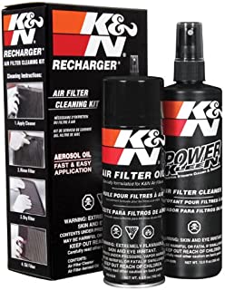 K&N Air Filter Cleaning Kit: Aerosol Filter Cleaner and Oil Kit; Restores Engine Air Filter Performance; Service Kit-99-5000